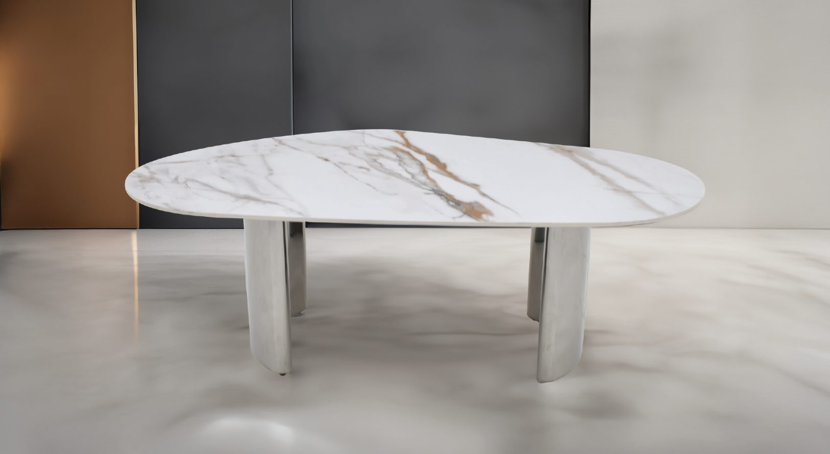 Charlo Marble Chrome — Coffee Table | Gateway Furniture