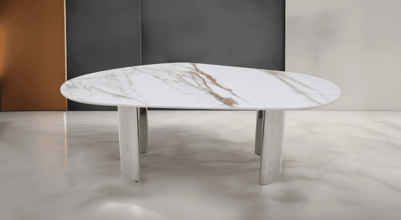 Charlo Marble Chrome — Coffee Table | Gateway Furniture