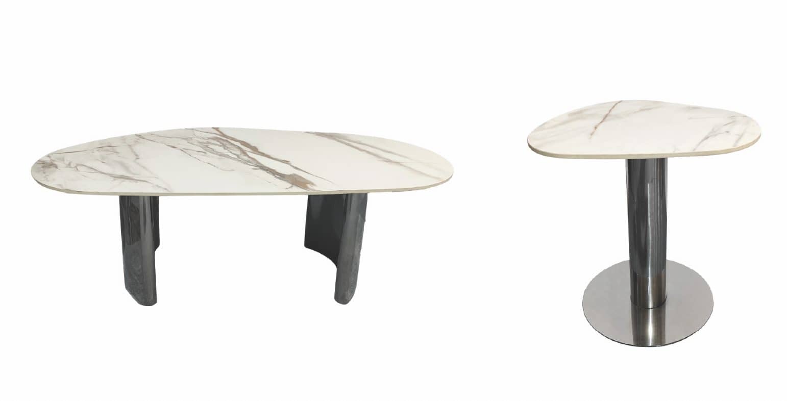 Gianna Carbon Steel — Coffee Table | Gateway Furniture