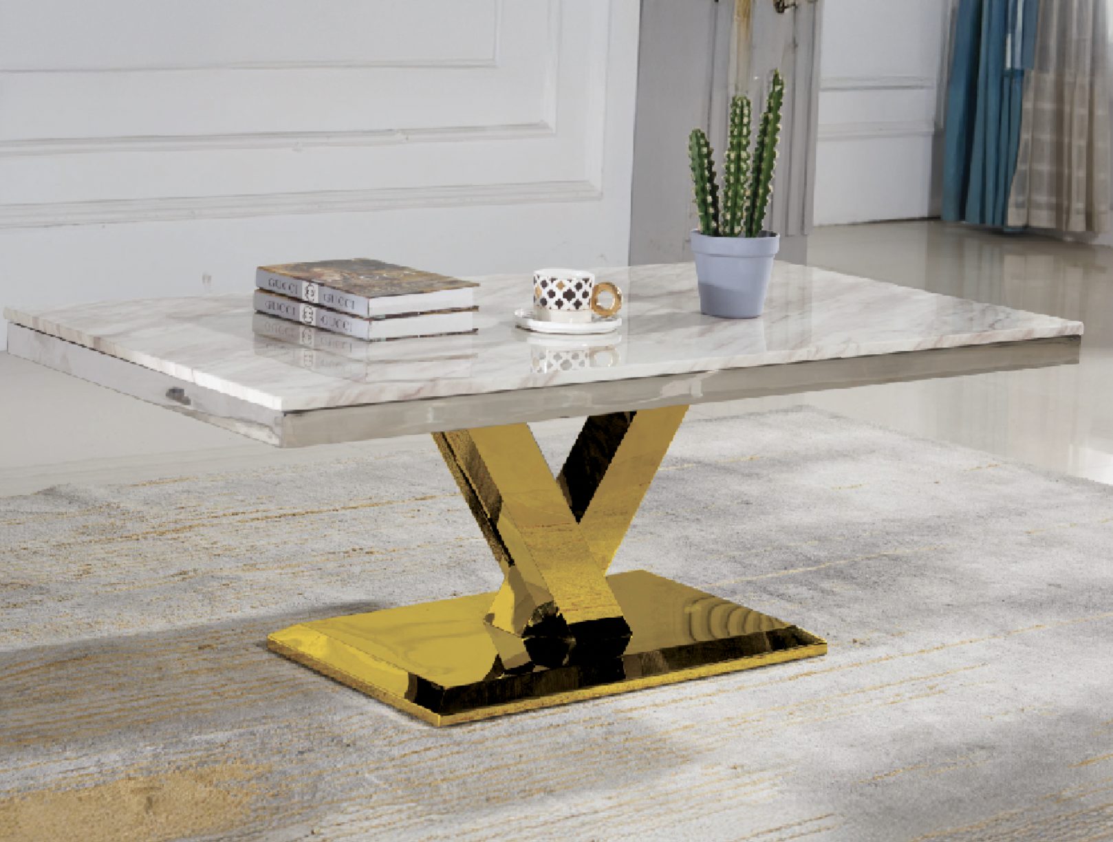 Maya Gold — Coffee Table | Gateway Furniture
