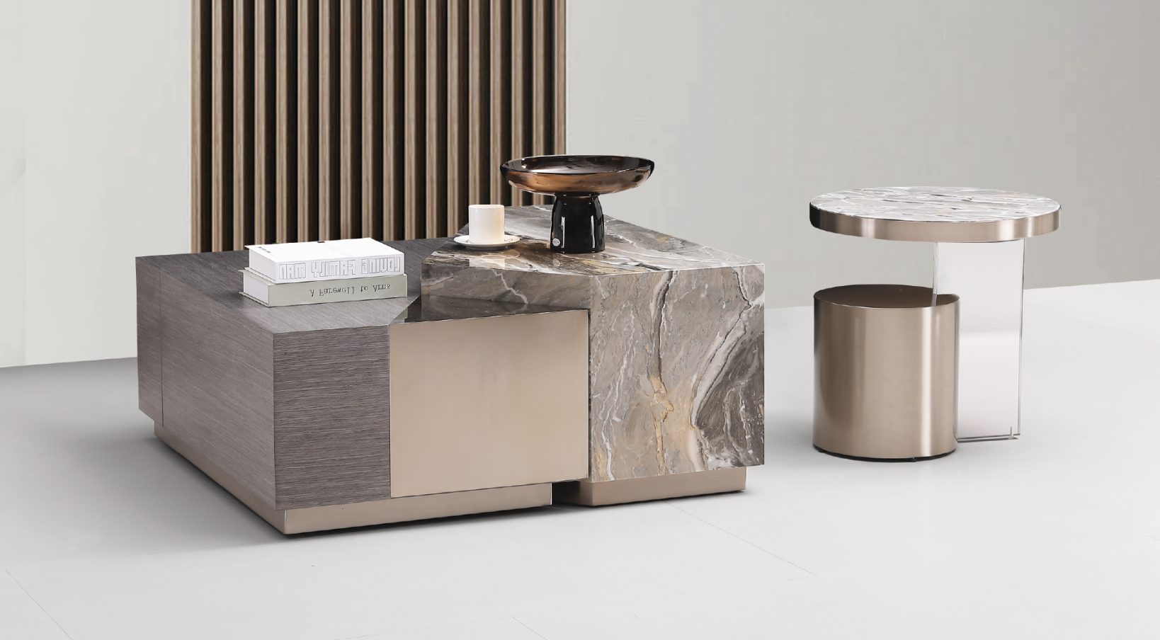 Misty Marble Brass — Coffee Table | Gateway Furniture