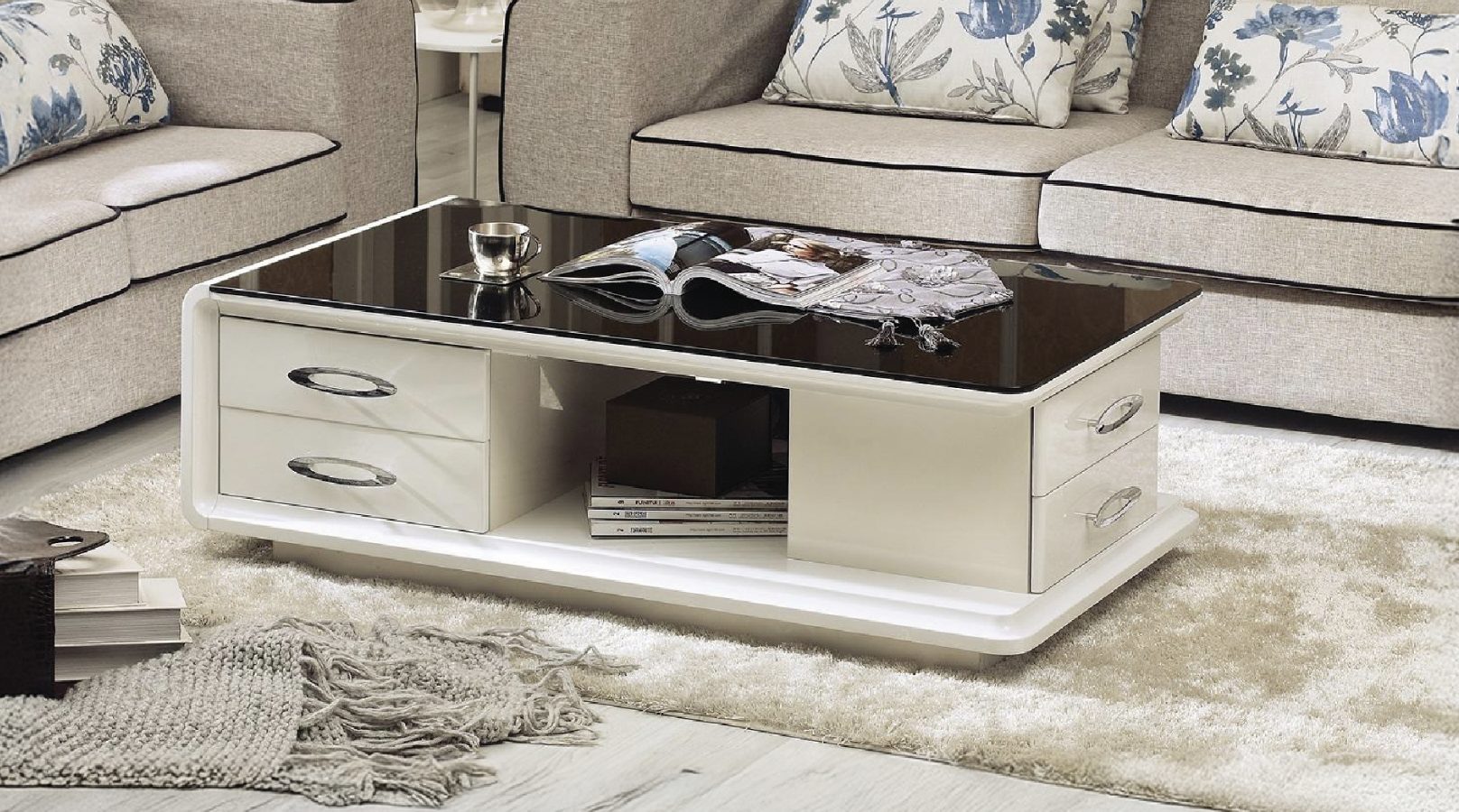 Nora White — Coffee Table | Gateway Furniture