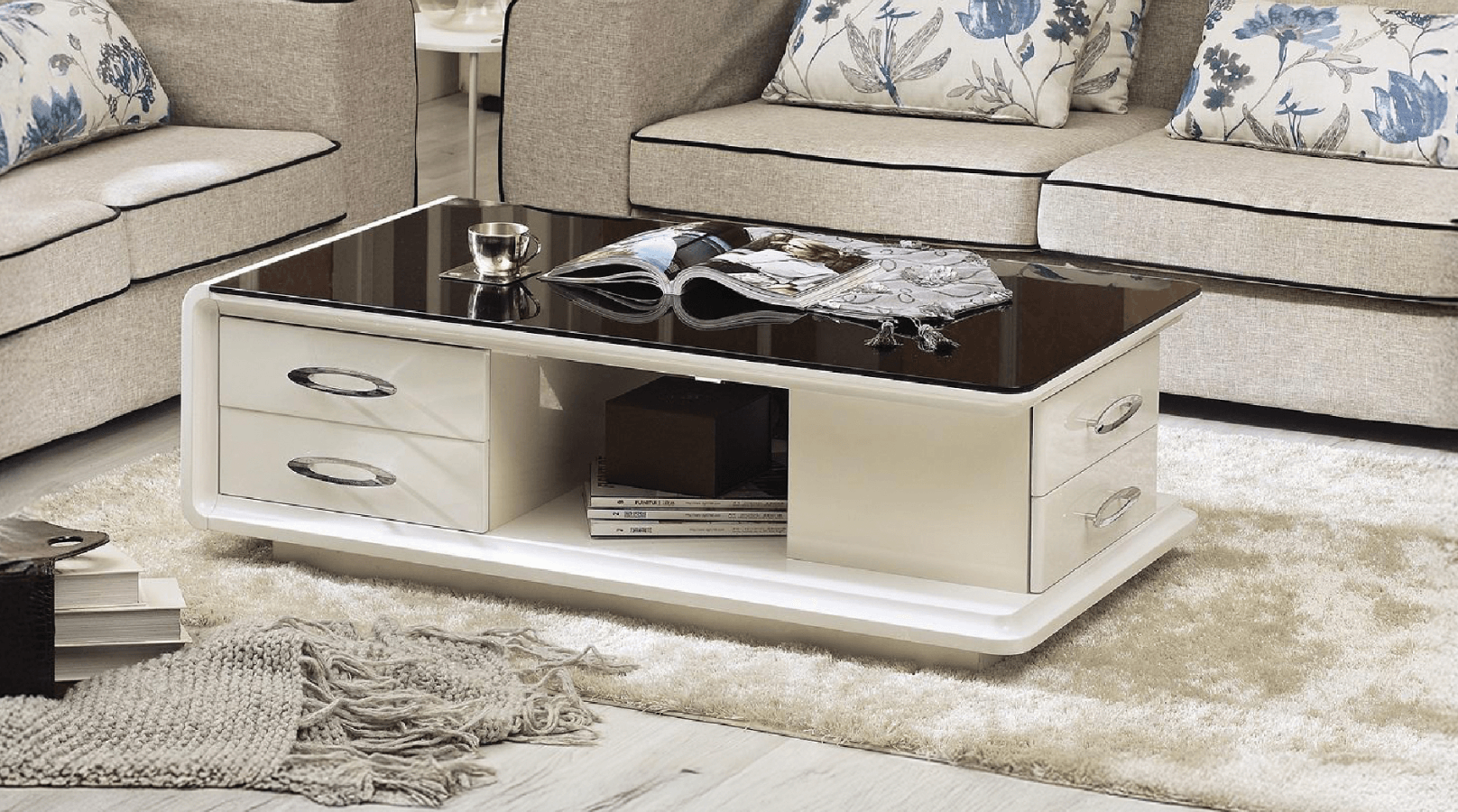Nora White — Coffee Table | Gateway Furniture