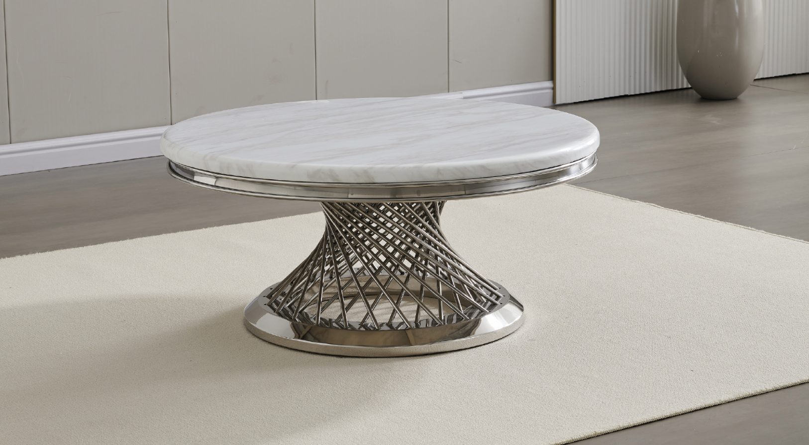 Remi Marble Chrome — Coffee Table | Gateway Furniture