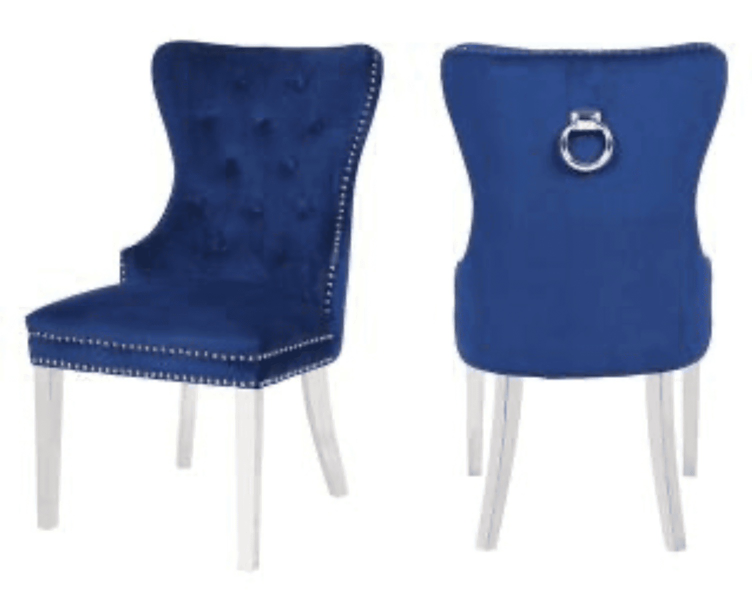 Erica Silver Legs - Navy — Dining Chair | Gateway Furniture