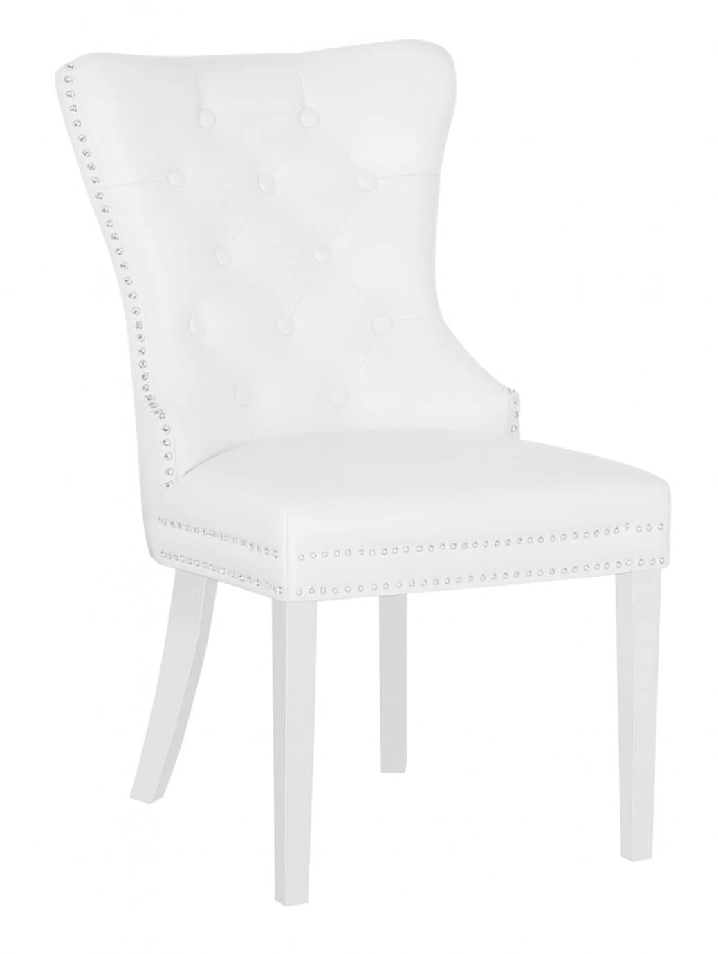 Erica Silver Legs - Pu White — Dining Chair | Gateway Furniture