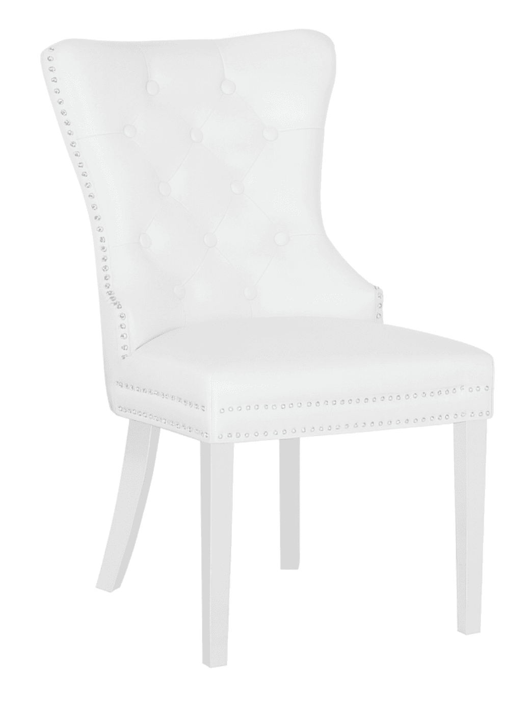 Erica Silver Legs - Pu White — Dining Chair | Gateway Furniture