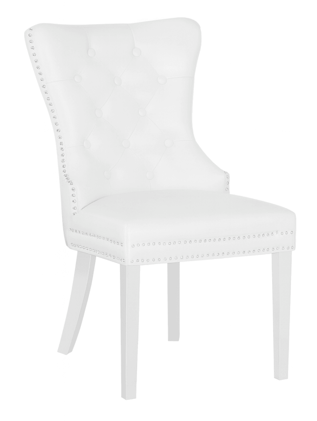 Erica Silver Legs - Pu White — Dining Chair | Gateway Furniture