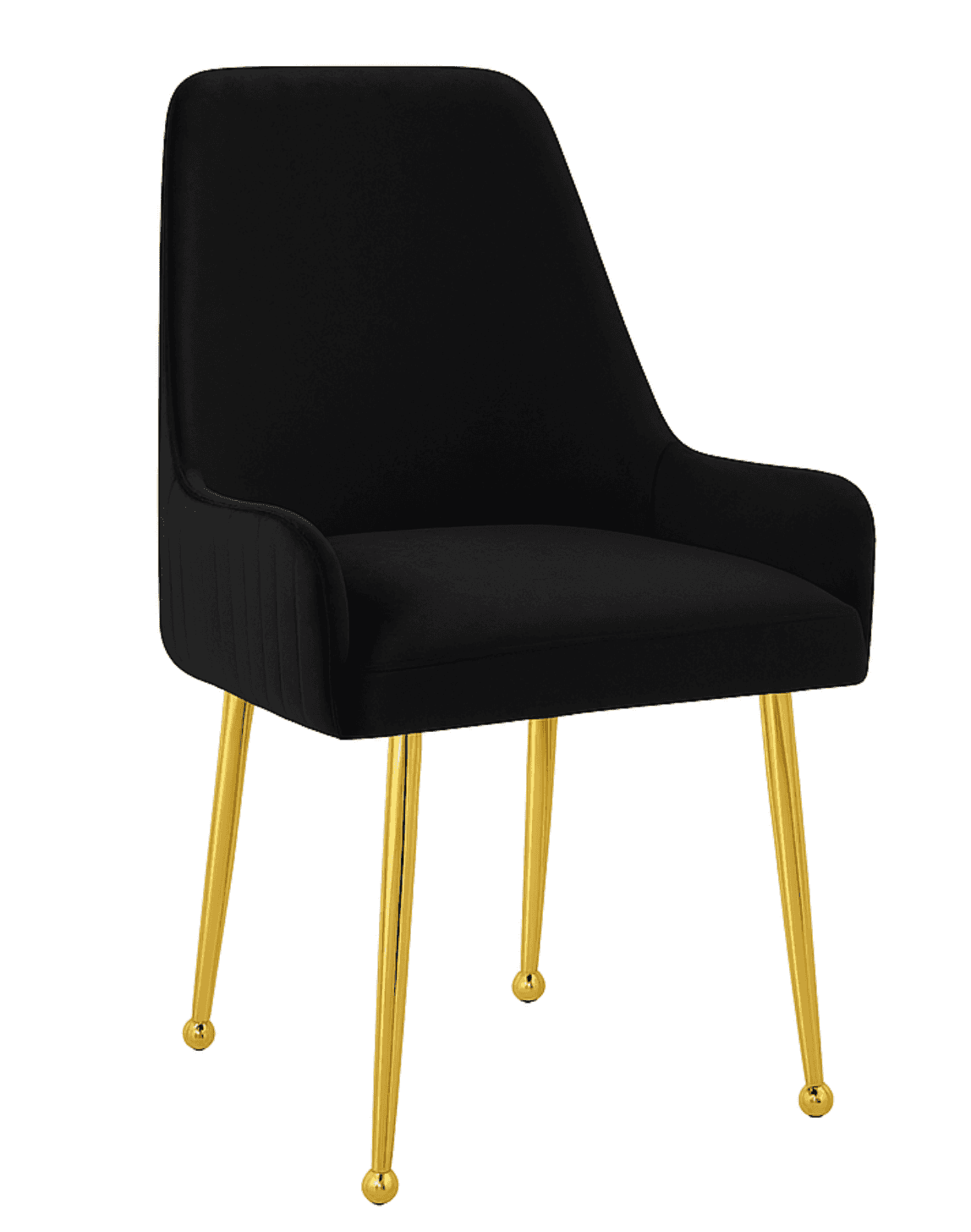 Jade Gold Legs - Black — Dining Chair | Gateway Furniture