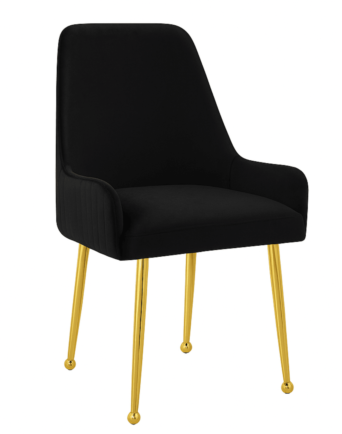 Jade Gold Legs - Black — Dining Chair | Gateway Furniture