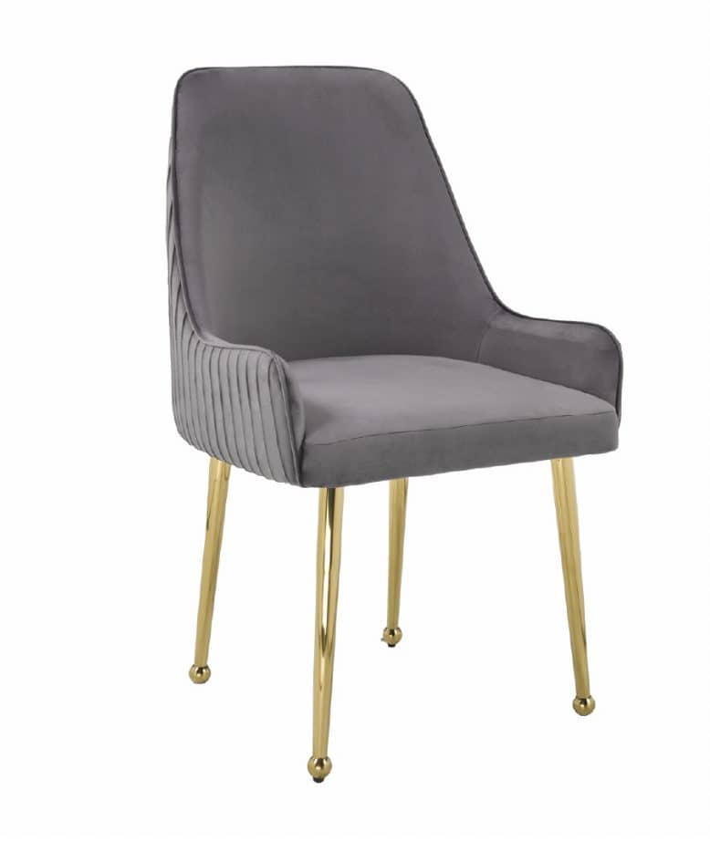 Jade Gold Legs - Grey — Dining Chair | Gateway Furniture