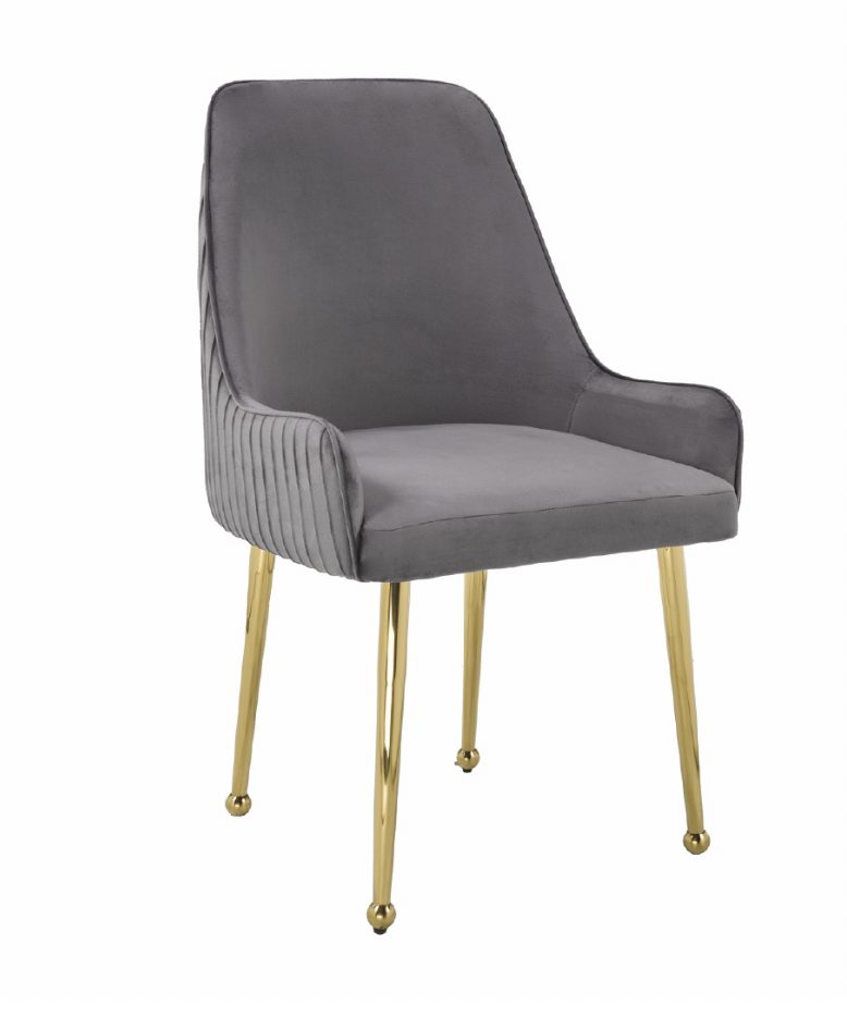 Jade Gold Legs - Grey — Dining Chair | Gateway Furniture