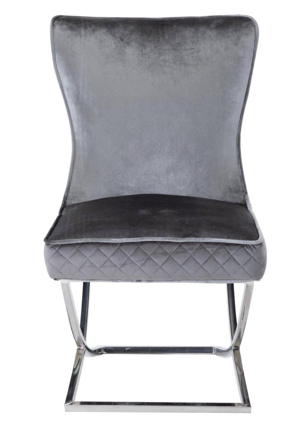 Janet Silver Legs - Dark Grey — Dining Chair | Gateway Furniture