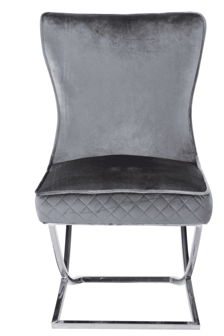 Janet Silver Legs - Dark Grey — Dining Chair | Gateway Furniture