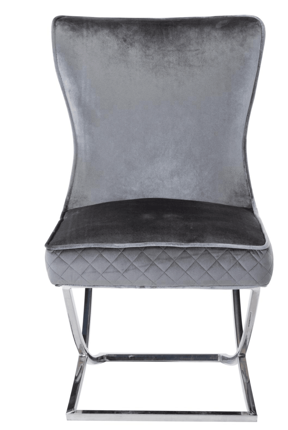 Janet Silver Legs - Dark Grey — Dining Chair | Gateway Furniture