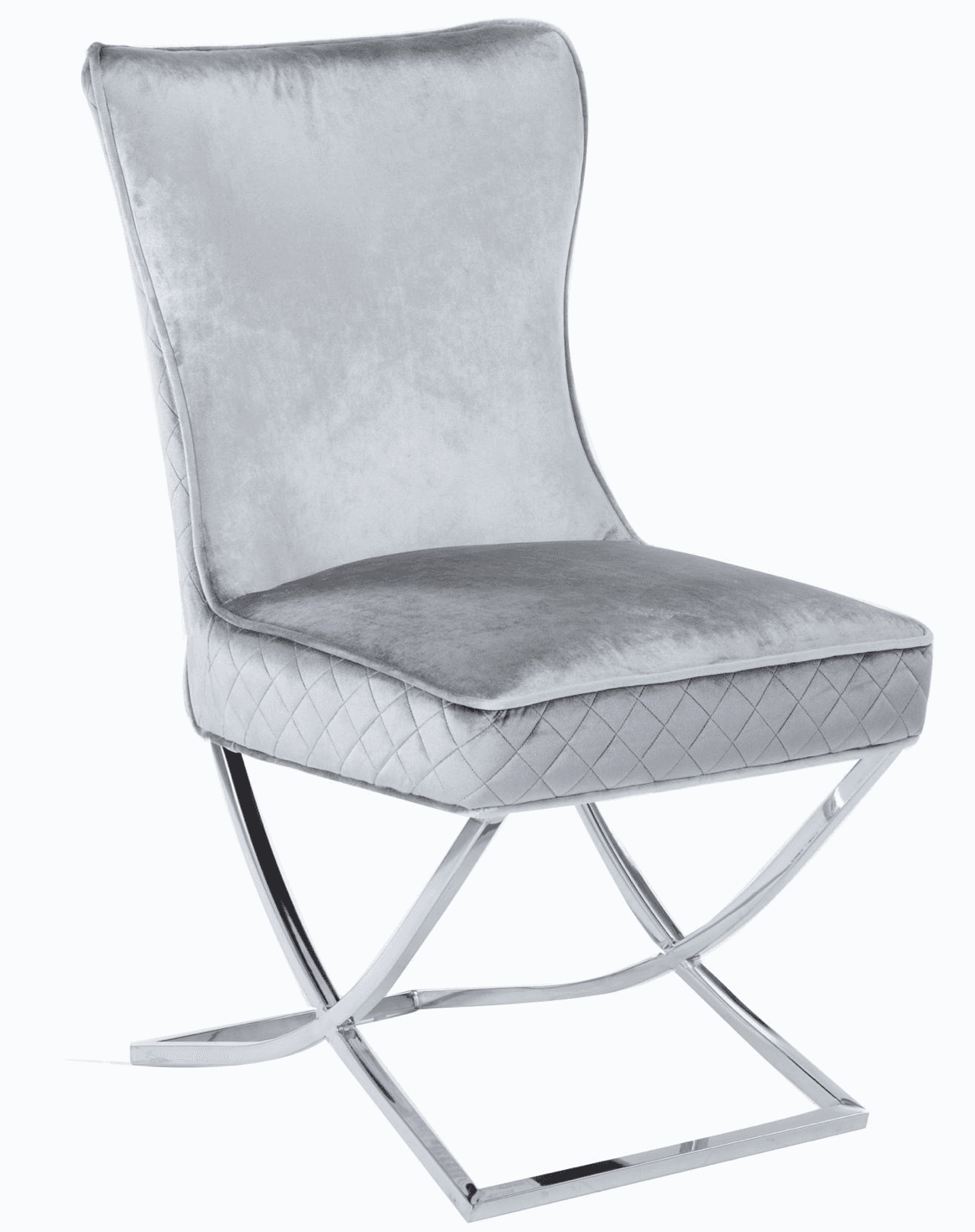 Janet Silver Legs - Light Grey — Dining Chair | Gateway Furniture