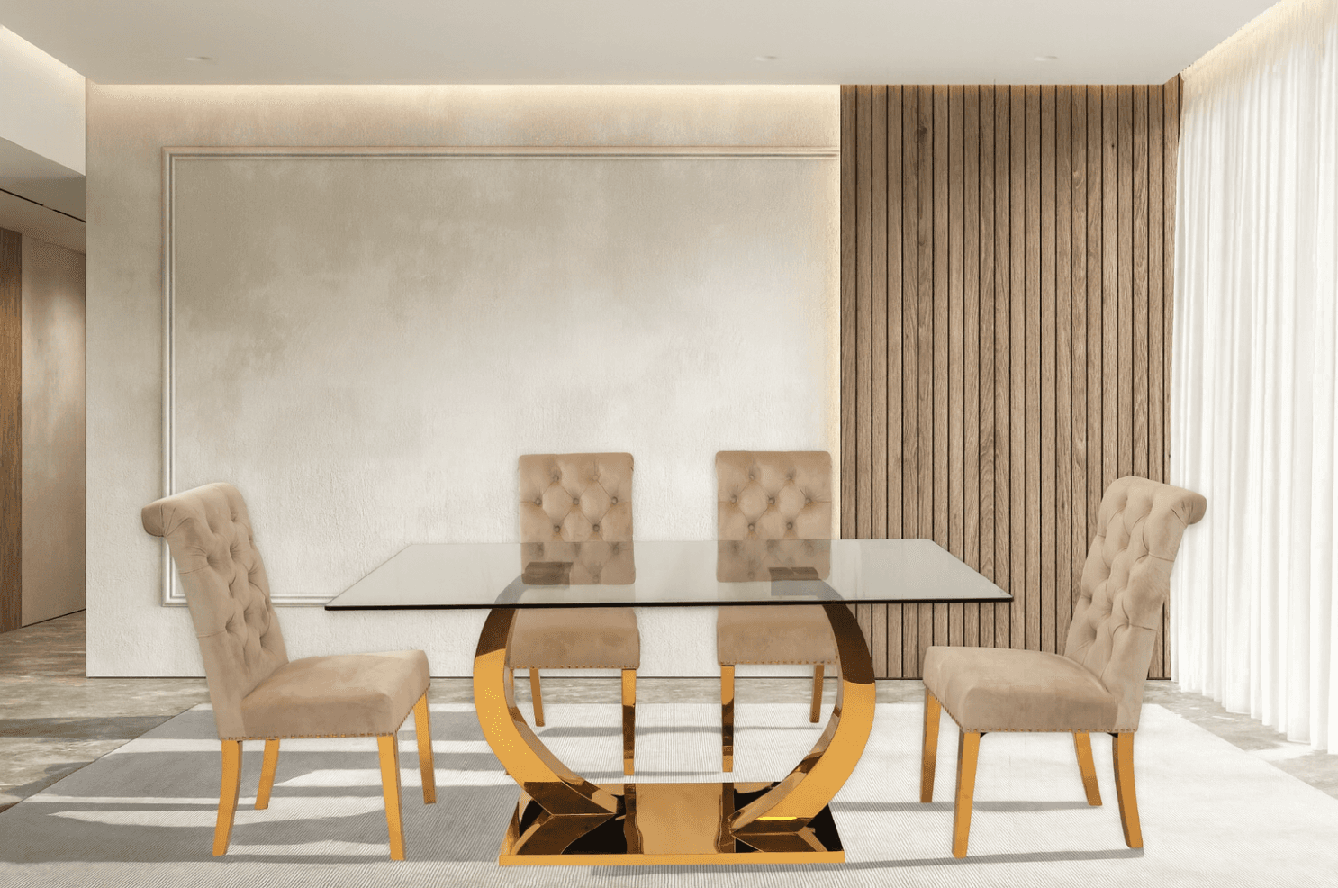 Logan & Honey Dining Set (c) — Dining Table | Gateway Furniture