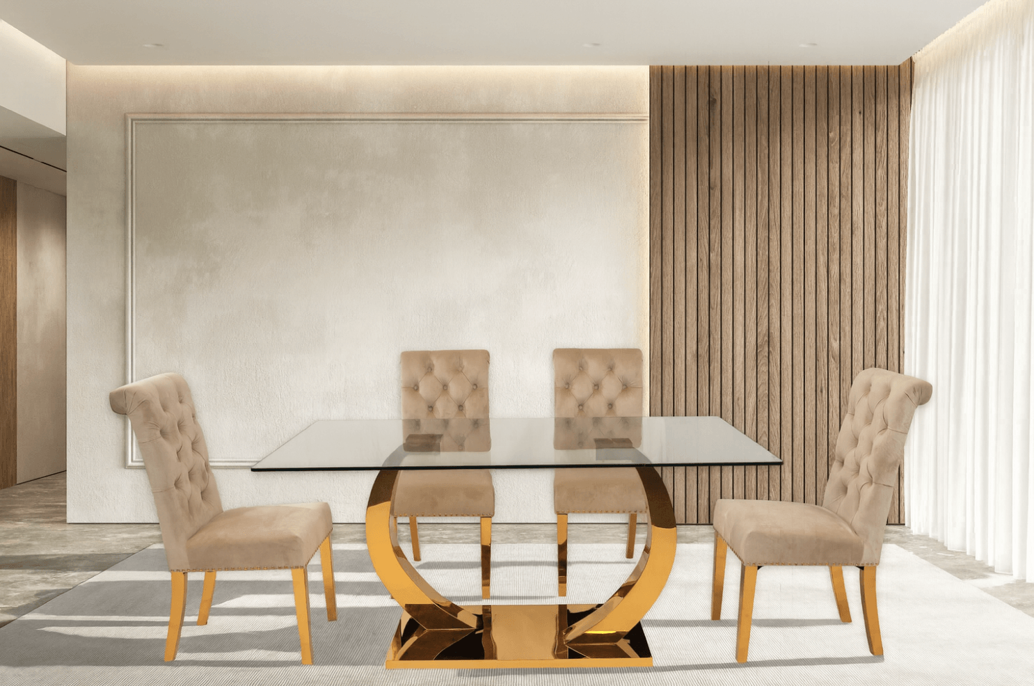 Logan & Honey Dining Set (c) — Dining Table | Gateway Furniture