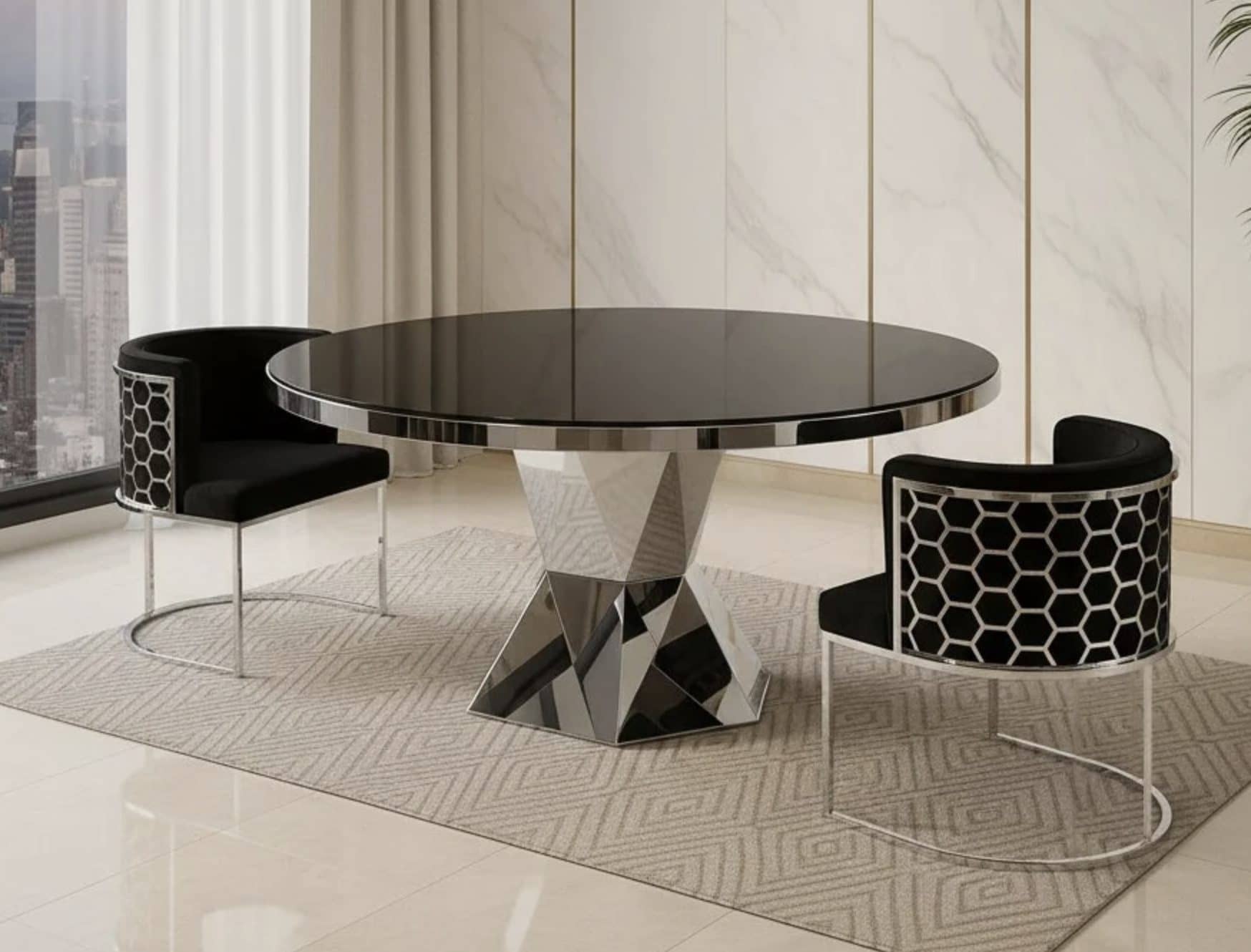 Majestic & Cinderella Luxe Dining Set (c) — Dining Table | Gateway Furniture