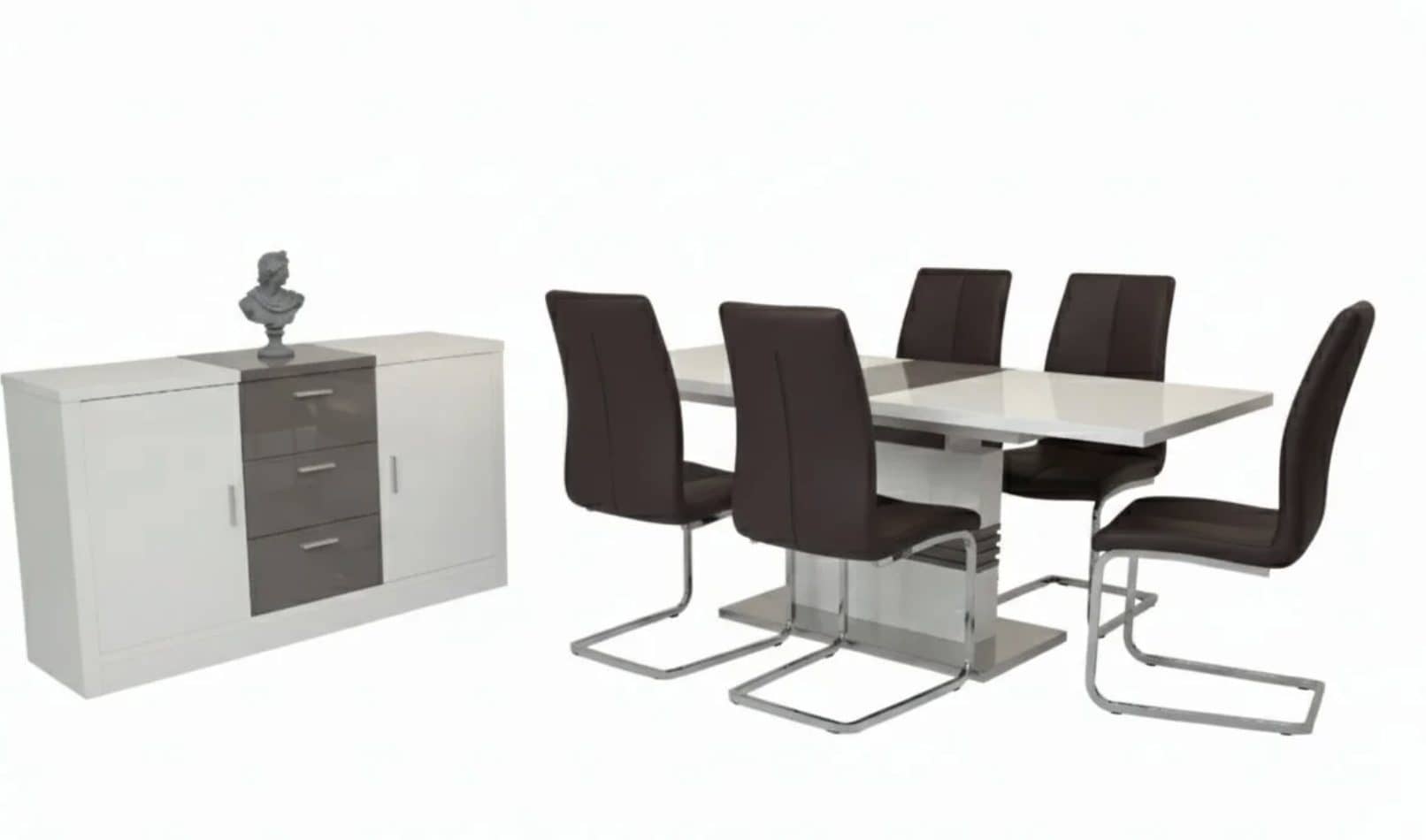 Maxwell Dining & Axis Server Set (c) — Dining Table | Gateway Furniture