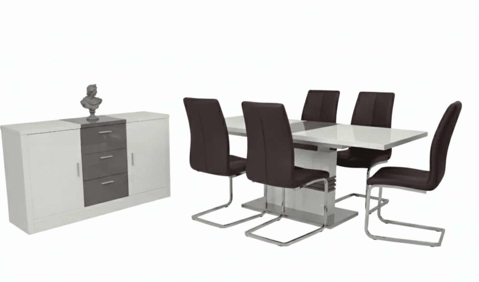 Maxwell Dining & Axis Server Set (c) — Dining Table | Gateway Furniture