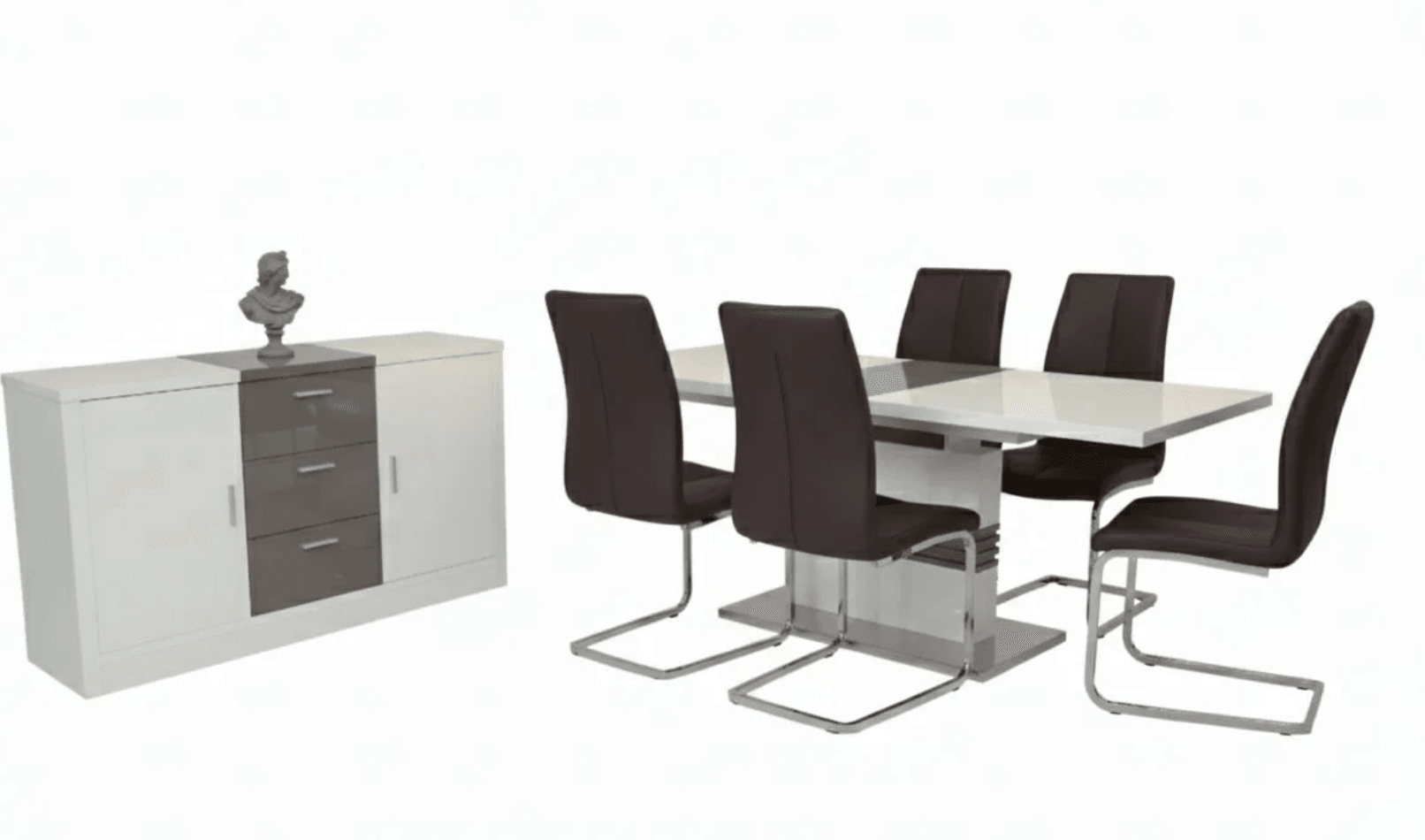 Maxwell Dining & Axis Server Set (c) — Dining Table | Gateway Furniture
