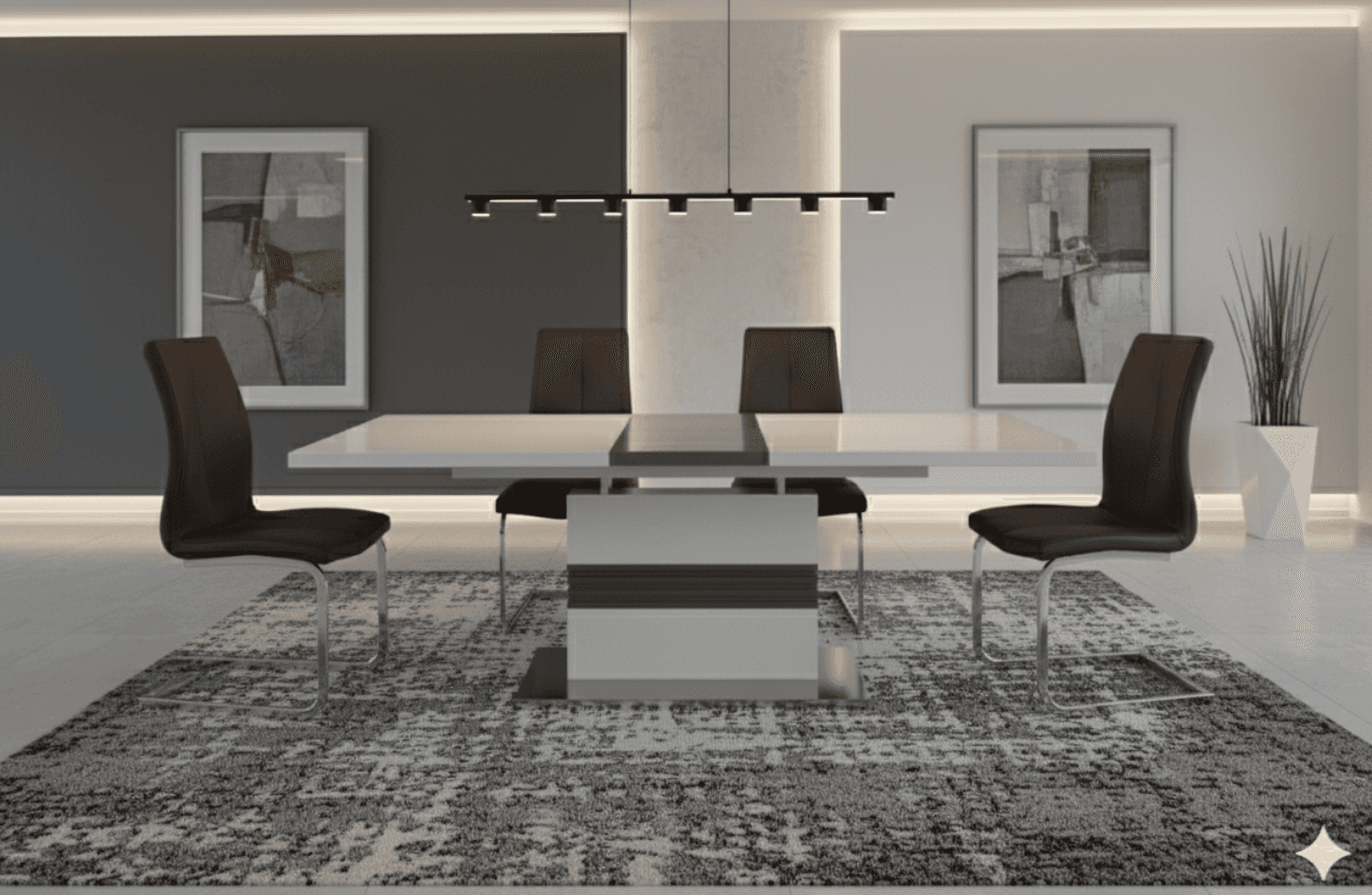 Maxwell & Victory Extendable Dining Set (c) — Dining Table | Gateway Furniture