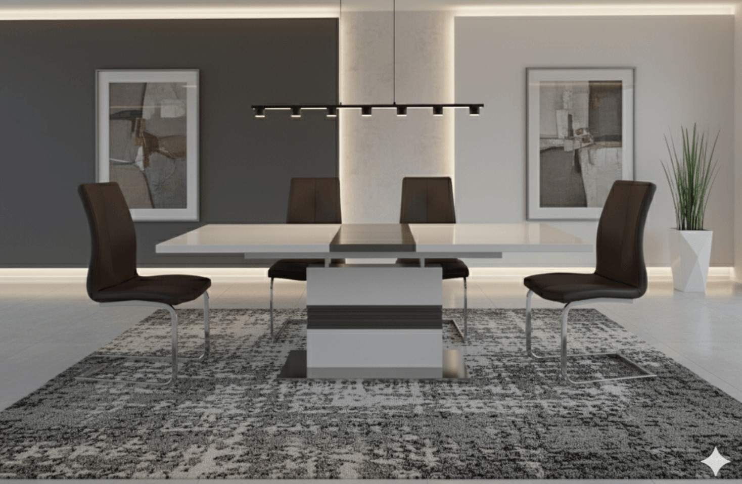 Maxwell & Victory Extendable Dining Set (c) — Dining Table | Gateway Furniture