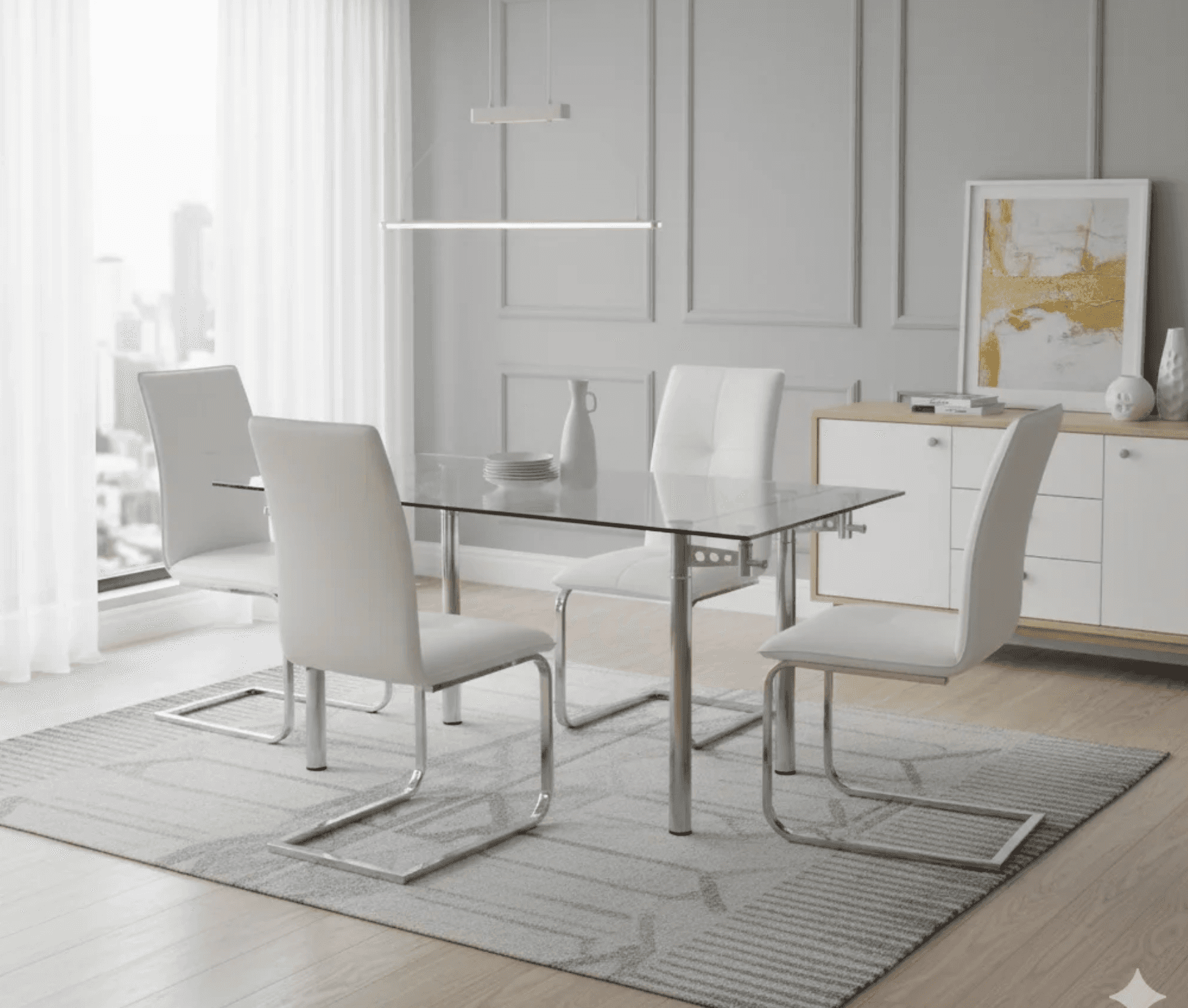 Michael & Apex Extendable Dining Set (c) — Dining Table | Gateway Furniture