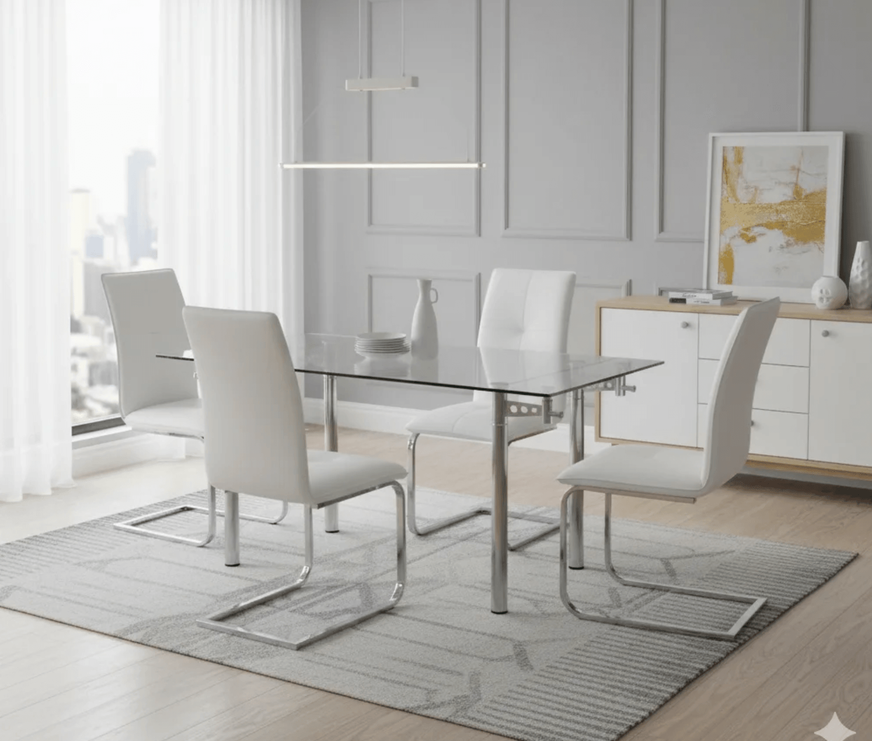 Michael & Apex Extendable Dining Set (c) — Dining Table | Gateway Furniture
