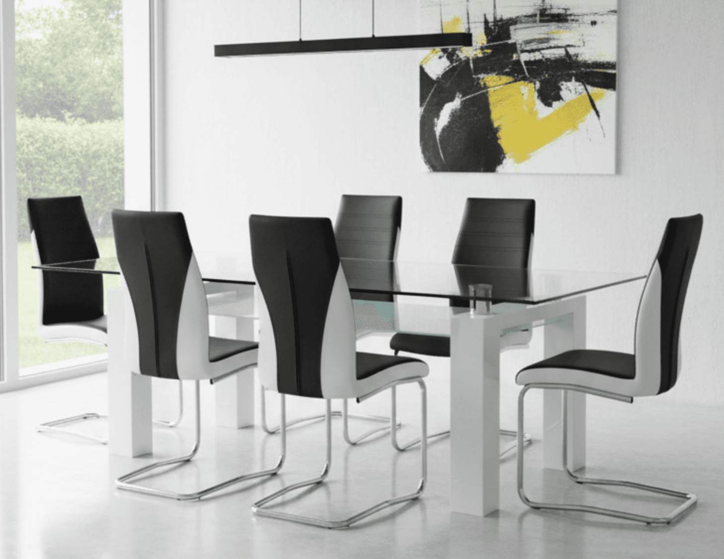 Nano & Dragon Contemporary Dining Set (c) — Dining Table | Gateway Furniture