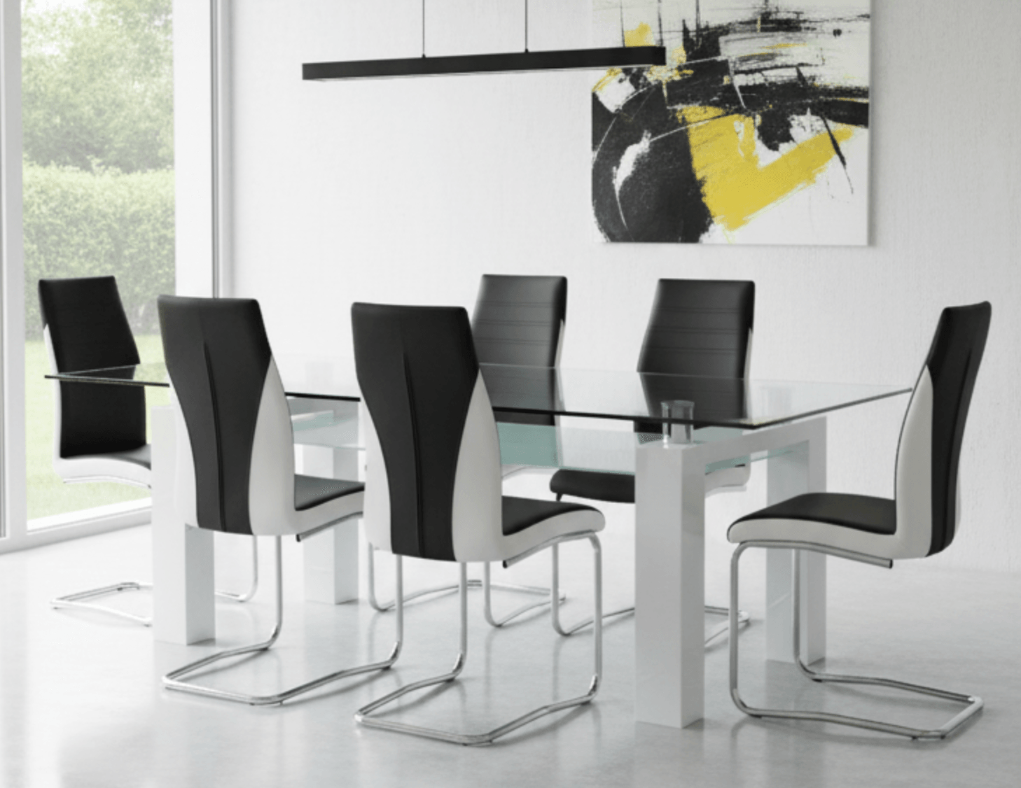 Nano & Dragon Contemporary Dining Set (c) — Dining Table | Gateway Furniture