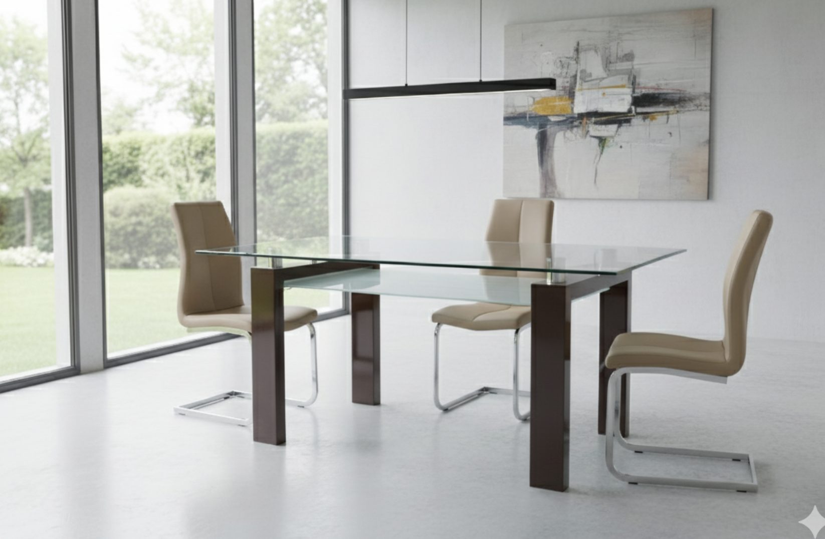 Nano & Victory Contemporary Dining Set (c) — Dining Table | Gateway Furniture