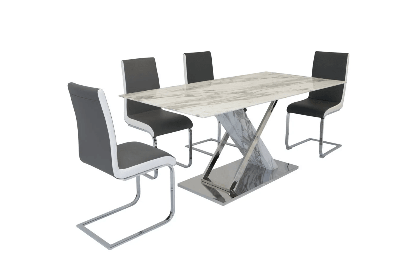 Naples & Anne Contemporary Dining Set (c) — Dining Table | Gateway Furniture