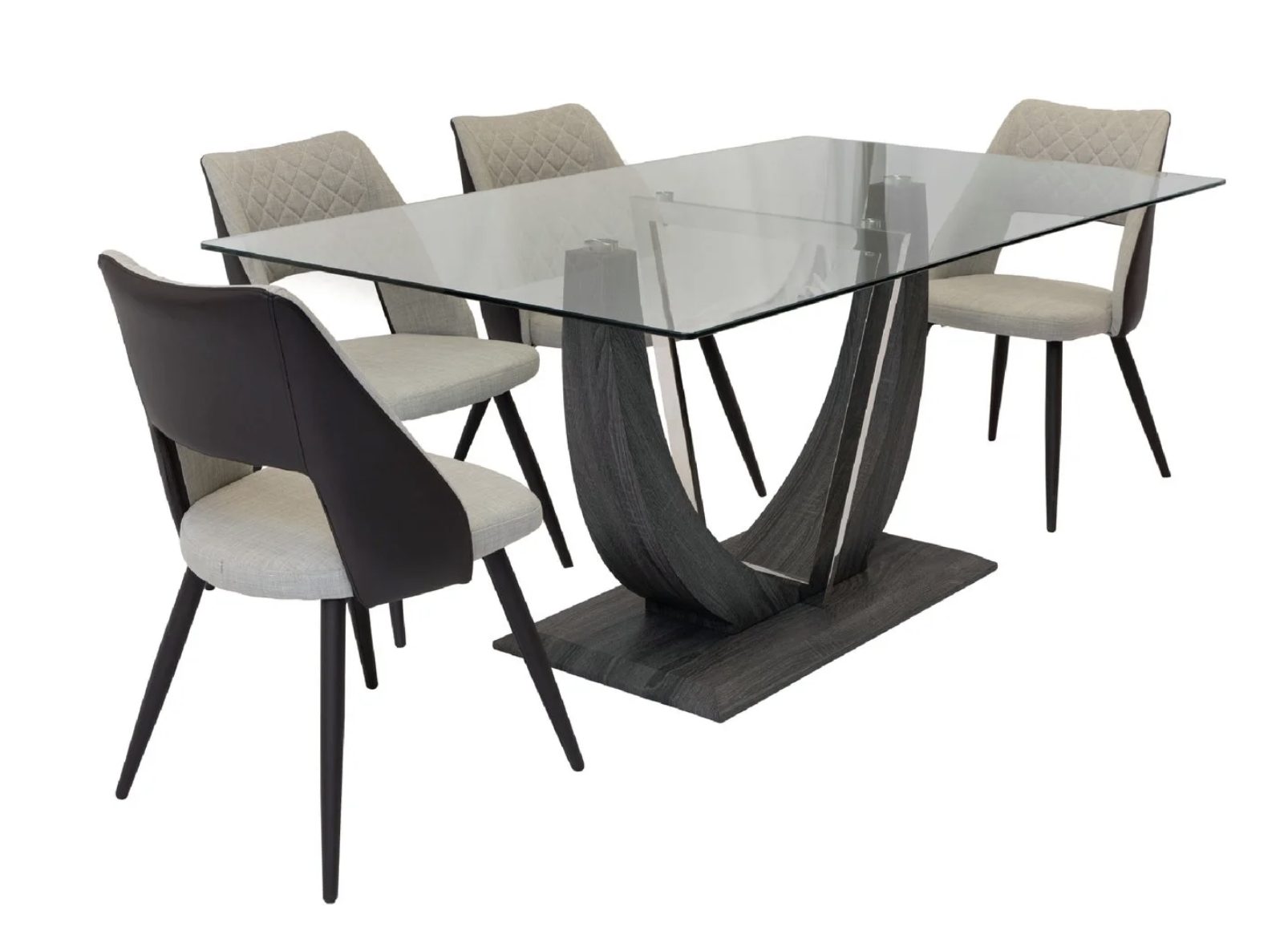 Norway & Robin Contemporary Dining Set (c) — Dining Table | Gateway Furniture