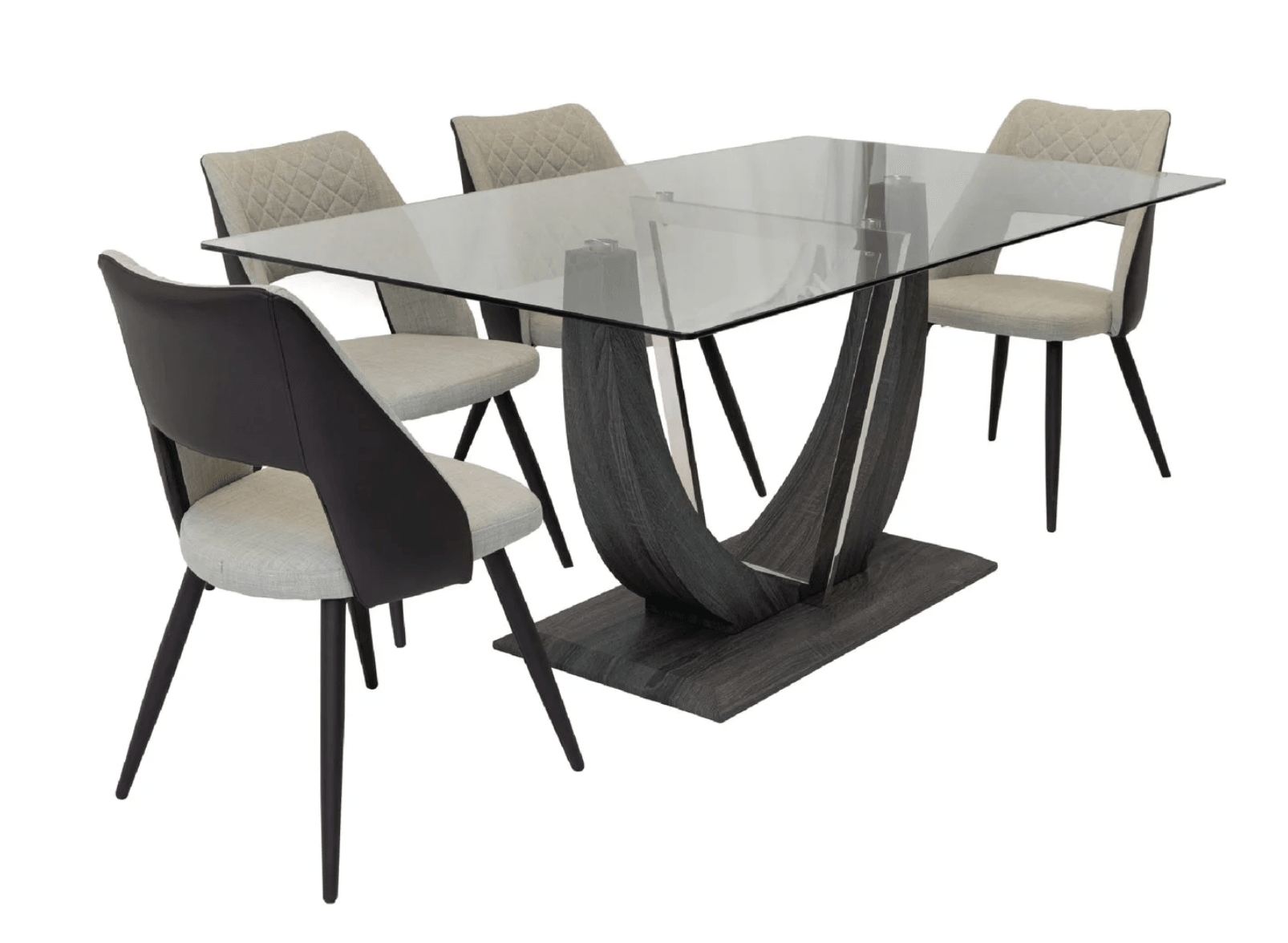 Norway & Robin Contemporary Dining Set (c) — Dining Table | Gateway Furniture