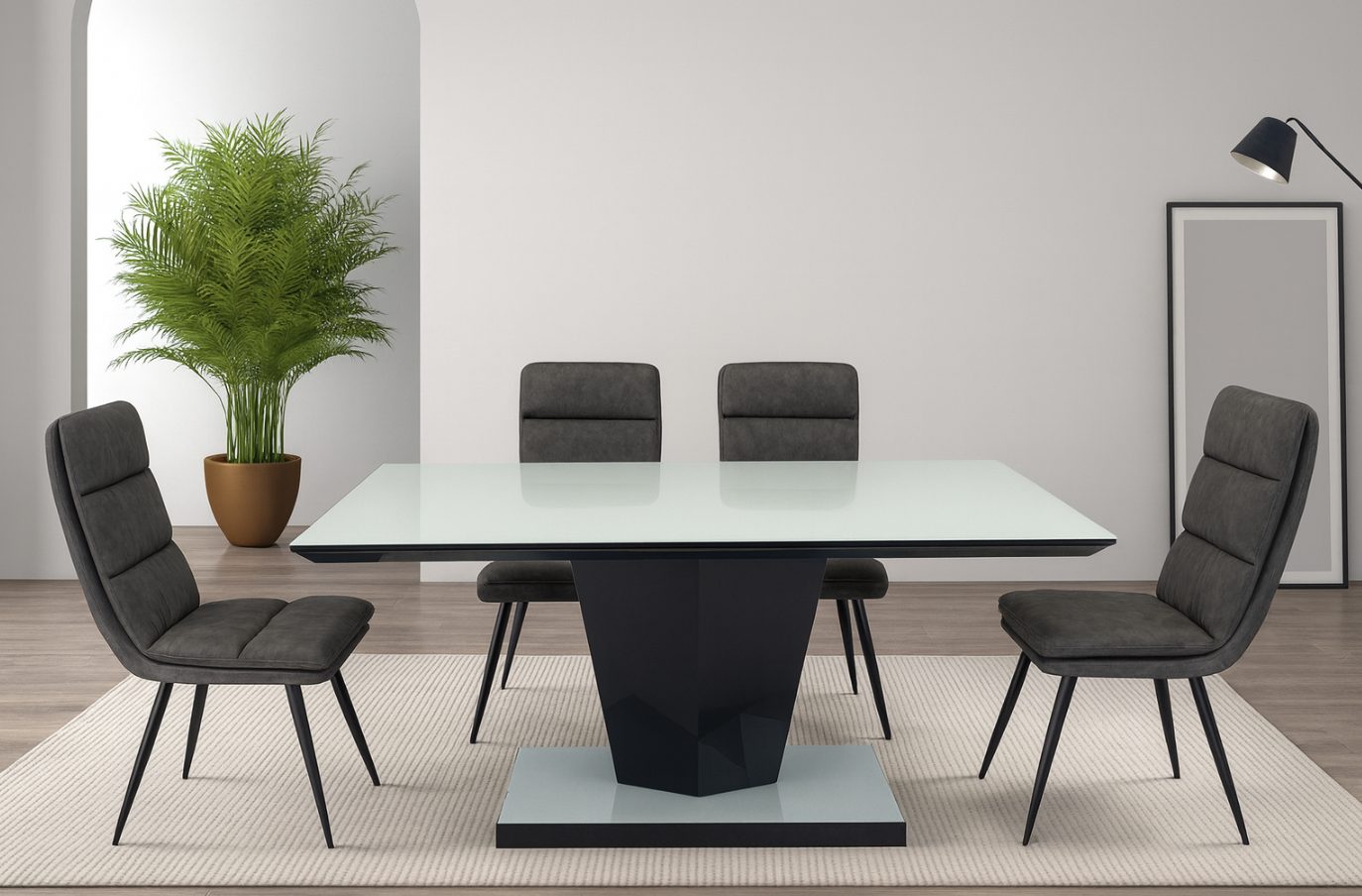 Omega & Glasgow Dining Set (c) — Dining Table | Gateway Furniture