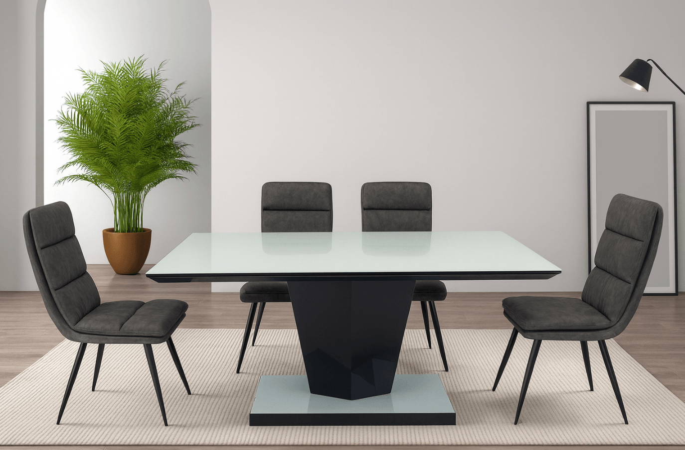 Omega & Glasgow Dining Set (c) — Dining Table | Gateway Furniture