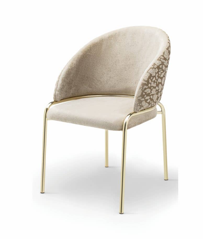 Onyx Gold Legs - Beige — Dining Chair | Gateway Furniture
