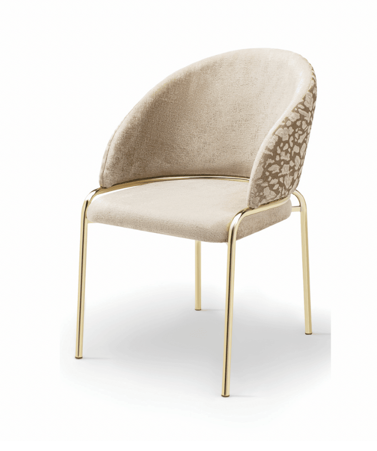 Onyx Gold Legs - Beige — Dining Chair | Gateway Furniture