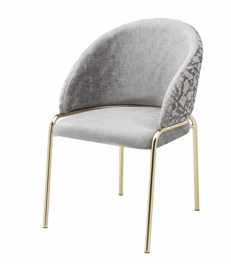 Onyx Gold Legs - Grey — Dining Chair | Gateway Furniture