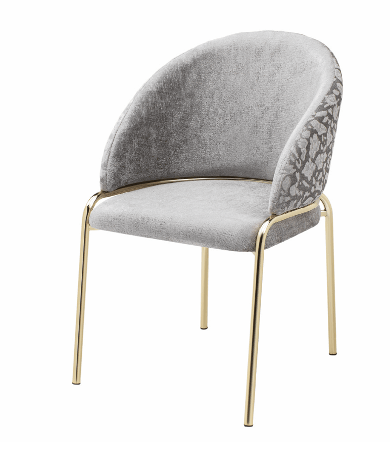 Onyx Gold Legs - Grey — Dining Chair | Gateway Furniture