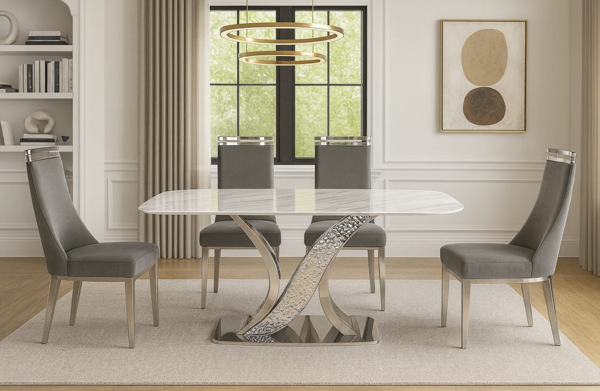 Orchid & Capri Luxury Dining Set (c) — Dining Table | Gateway Furniture