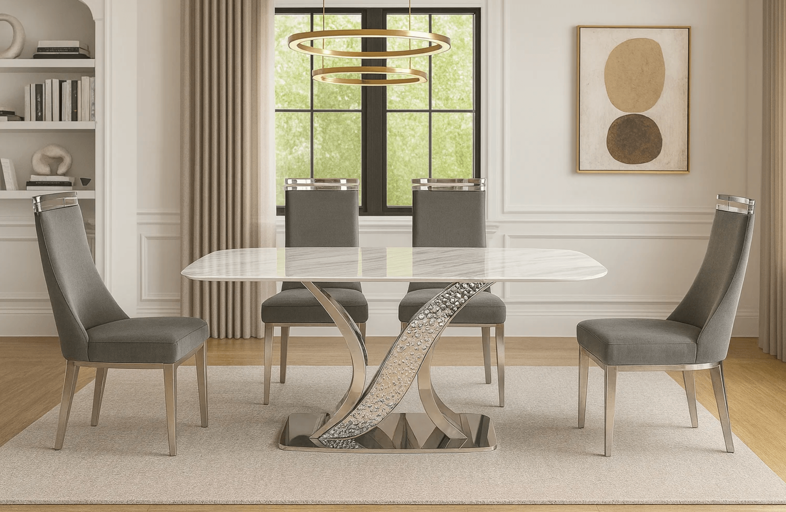 Orchid & Capri Luxury Dining Set (c) — Dining Table | Gateway Furniture