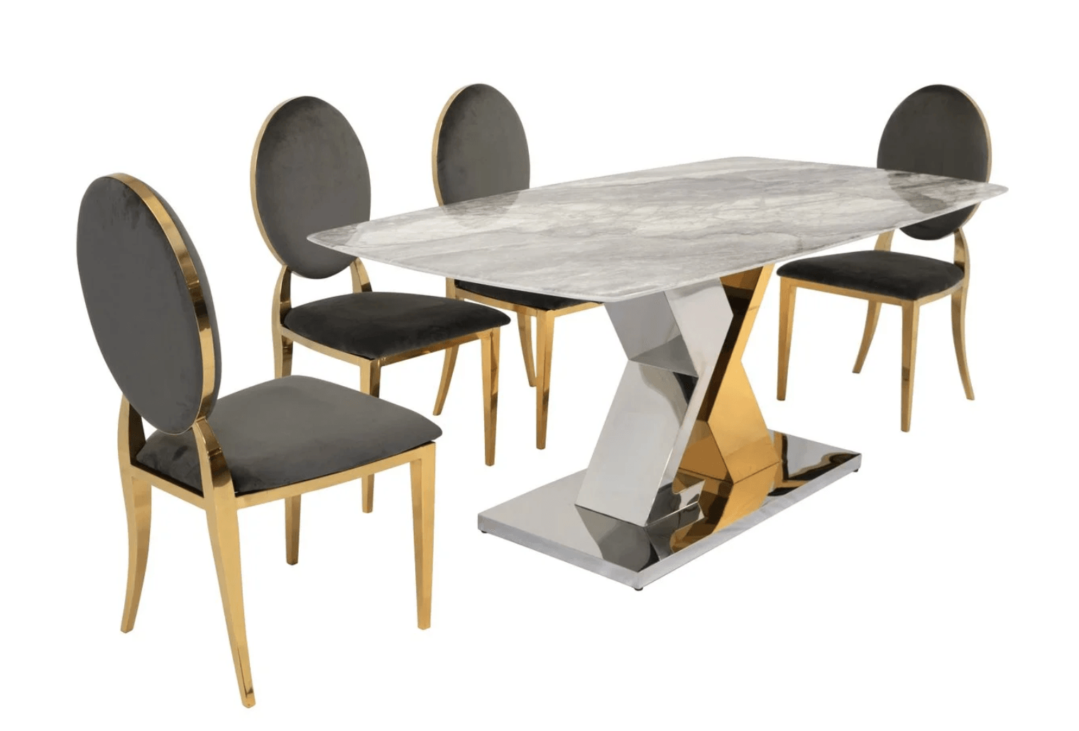 Philip & Zara Signature Glam Dining Set (c) — Dining Table | Gateway Furniture