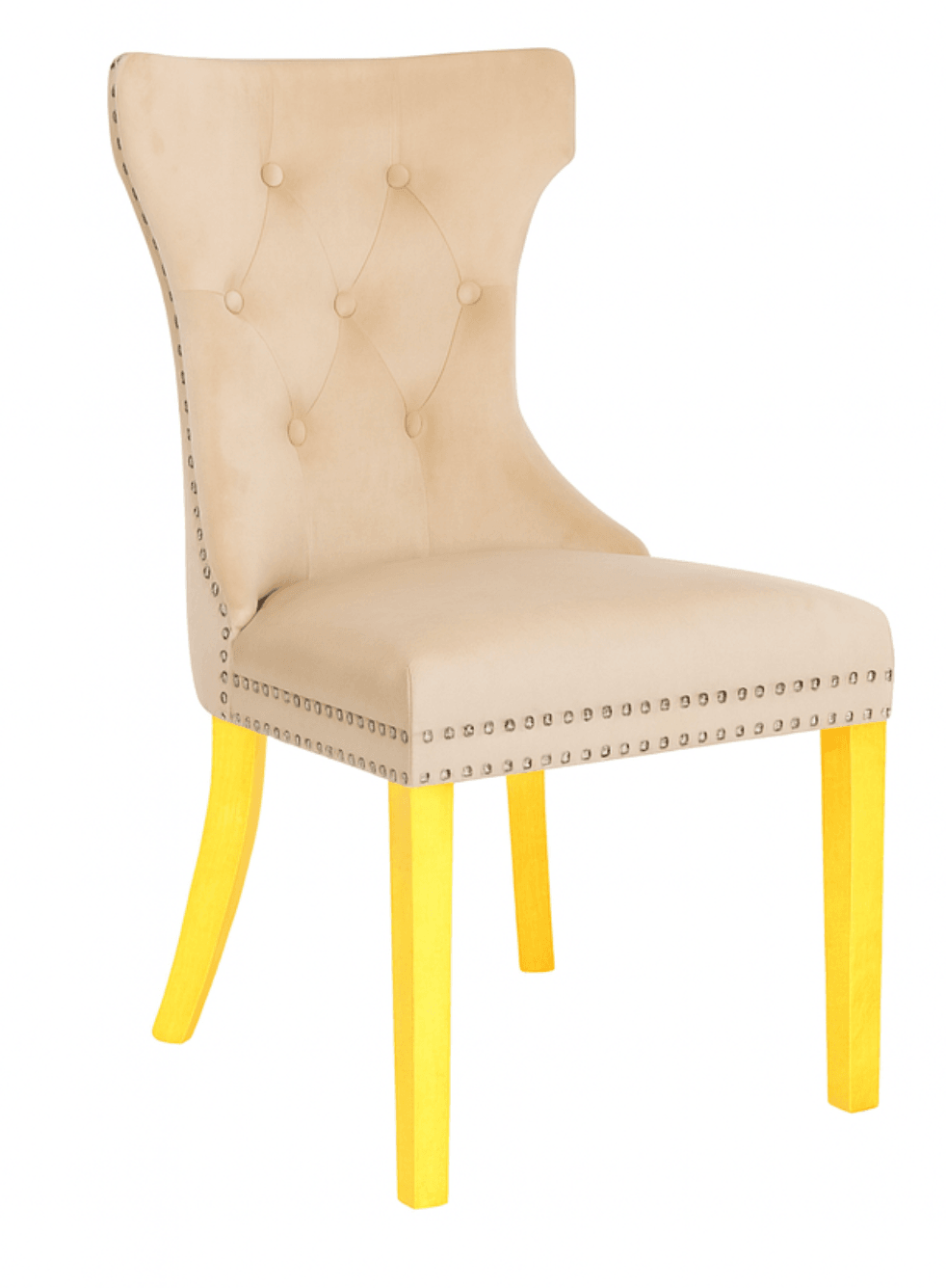 Rita Gold Legs - Beige — Dining Chair | Gateway Furniture