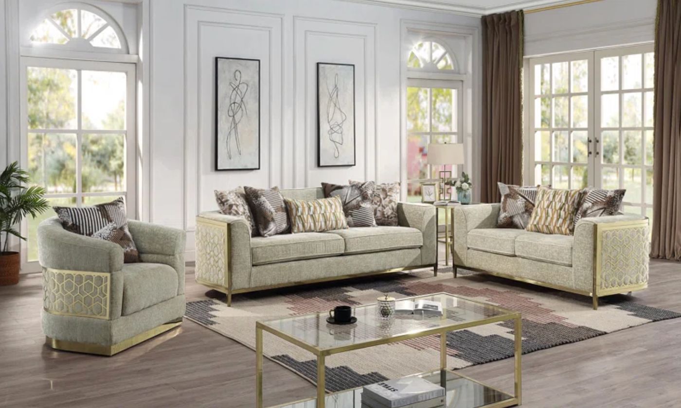 Alana Velvet Sofa velvet sofa set at Gateway Furniture Store, Edmonton