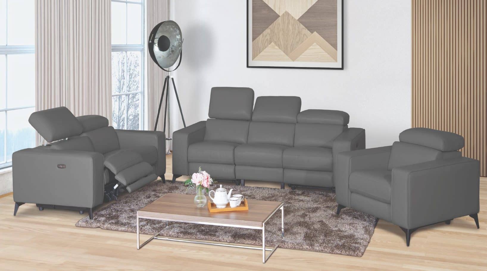 Amiya Brown — Recliner Sofa | Gateway Furniture