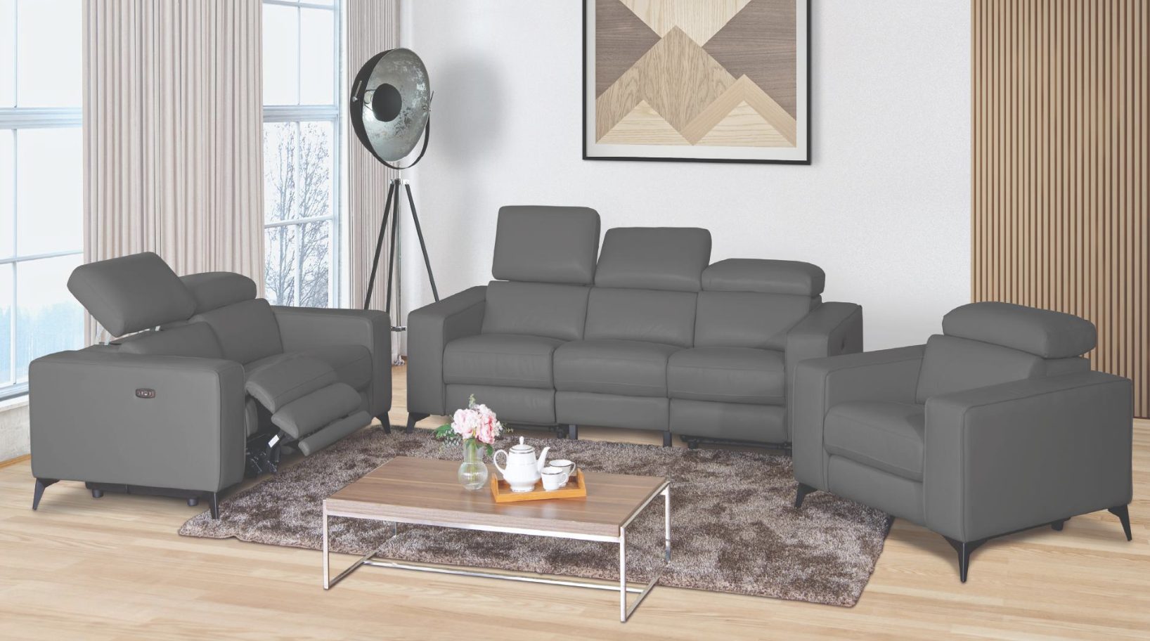 Amiya Brown — Recliner Sofa | Gateway Furniture