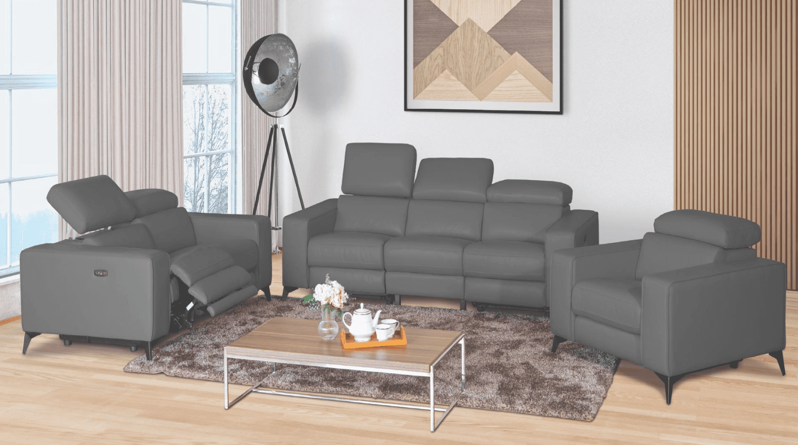 Amiya Brown — Recliner Sofa | Gateway Furniture